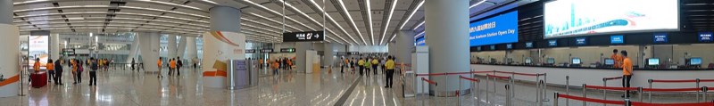 Hong Kong West Kowloon Station B1 level, ticketing and mainland port area